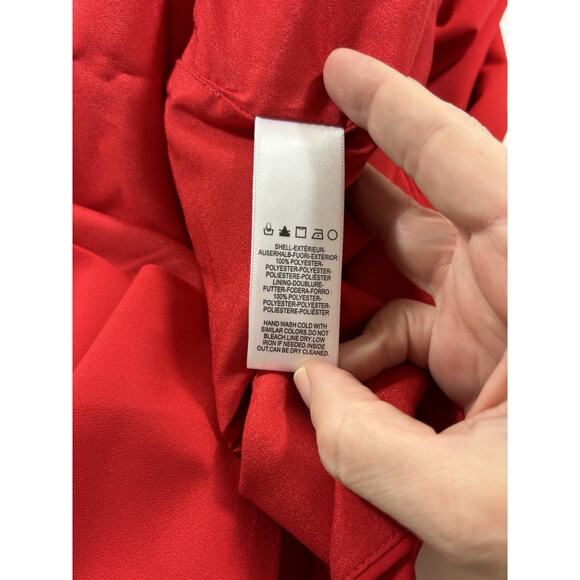 NWT Dress the Population Cosette Strapless Corset Dress Red Large Formal Boning - Picture 11 of 13